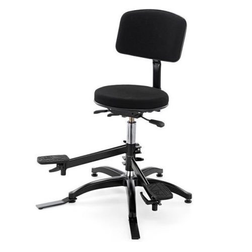 Bergerault fully adjustable double bass player chair - round seat