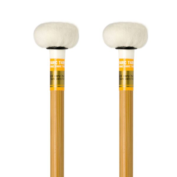 Baguettes de timbales  inaki - tête plate - très dure bague jaune
