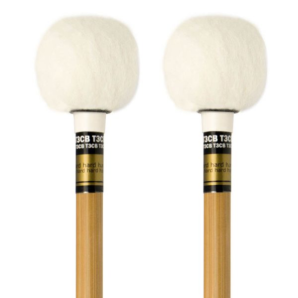 Baguettes de timbales  inaki - tête ronde -  medium bague noire