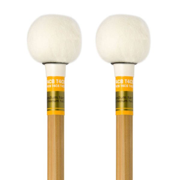 Baguettes de timbales  inaki - tête ronde -  medium bague jaune