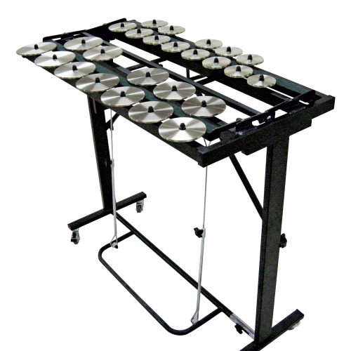Jeu de crotales Zildjian /  Châssis Bergerault avec étouffoir à pédale