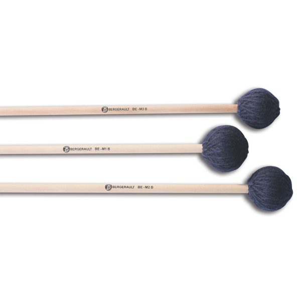 Bergerault marimba mallets - birch  series - hard